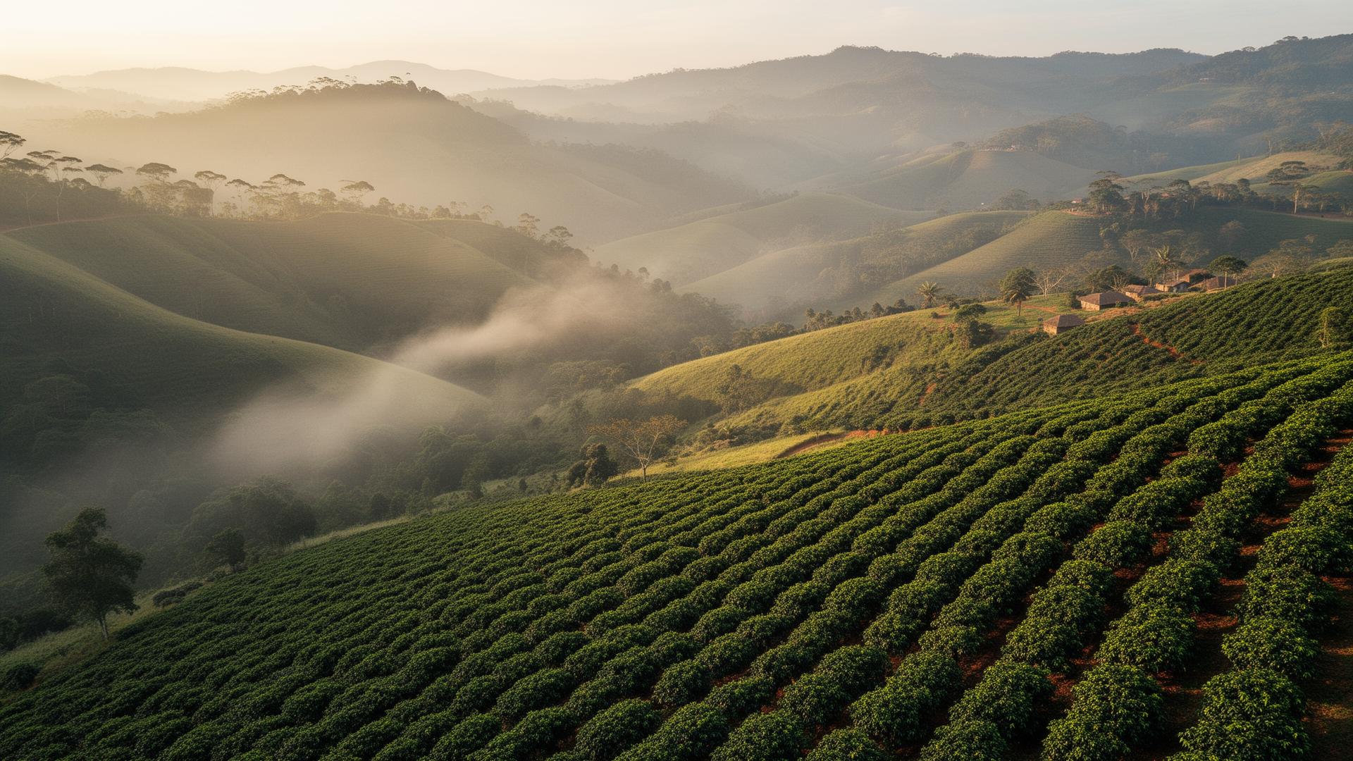 Plantação de café na Mantiqueira
