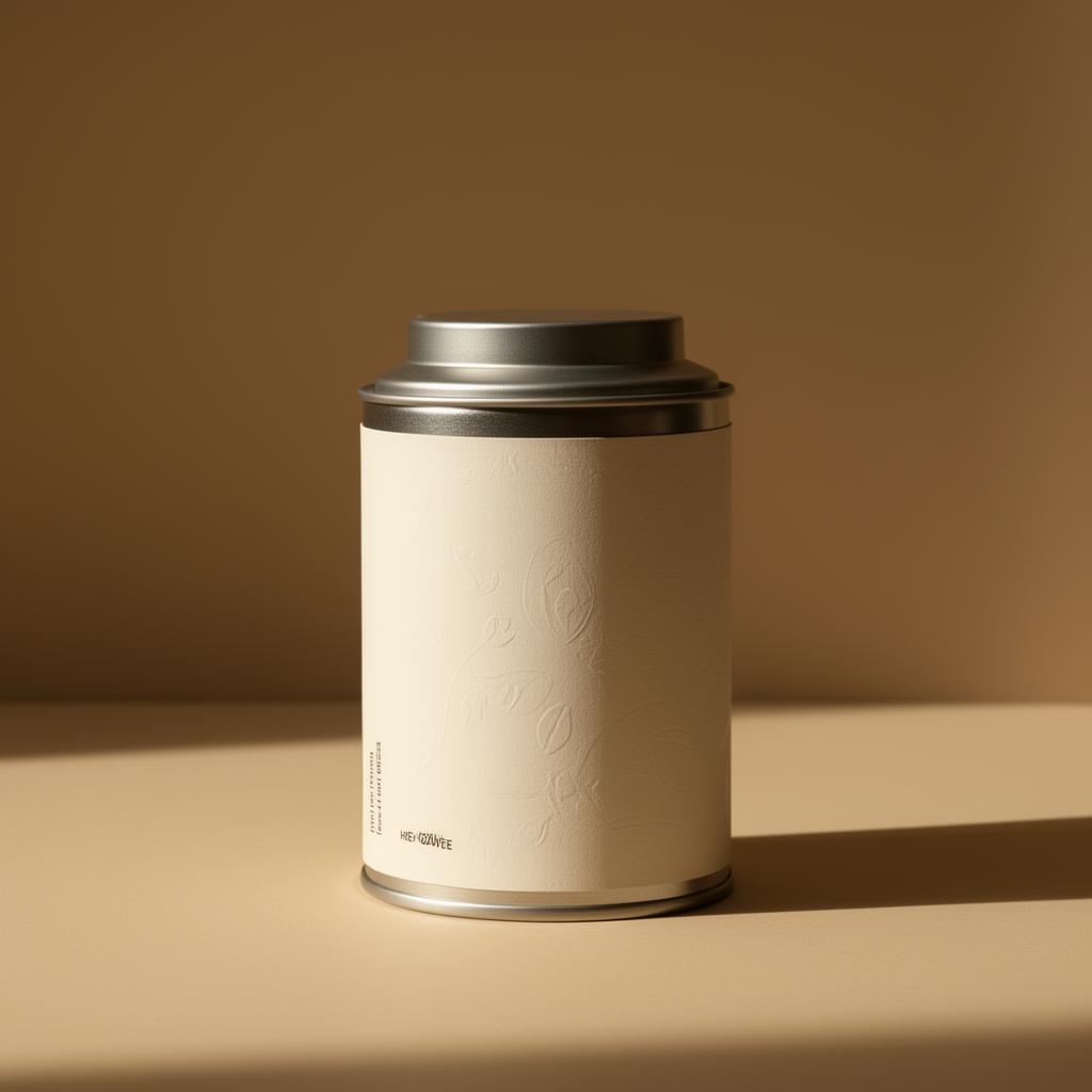 Mockup de lata premium personalizada