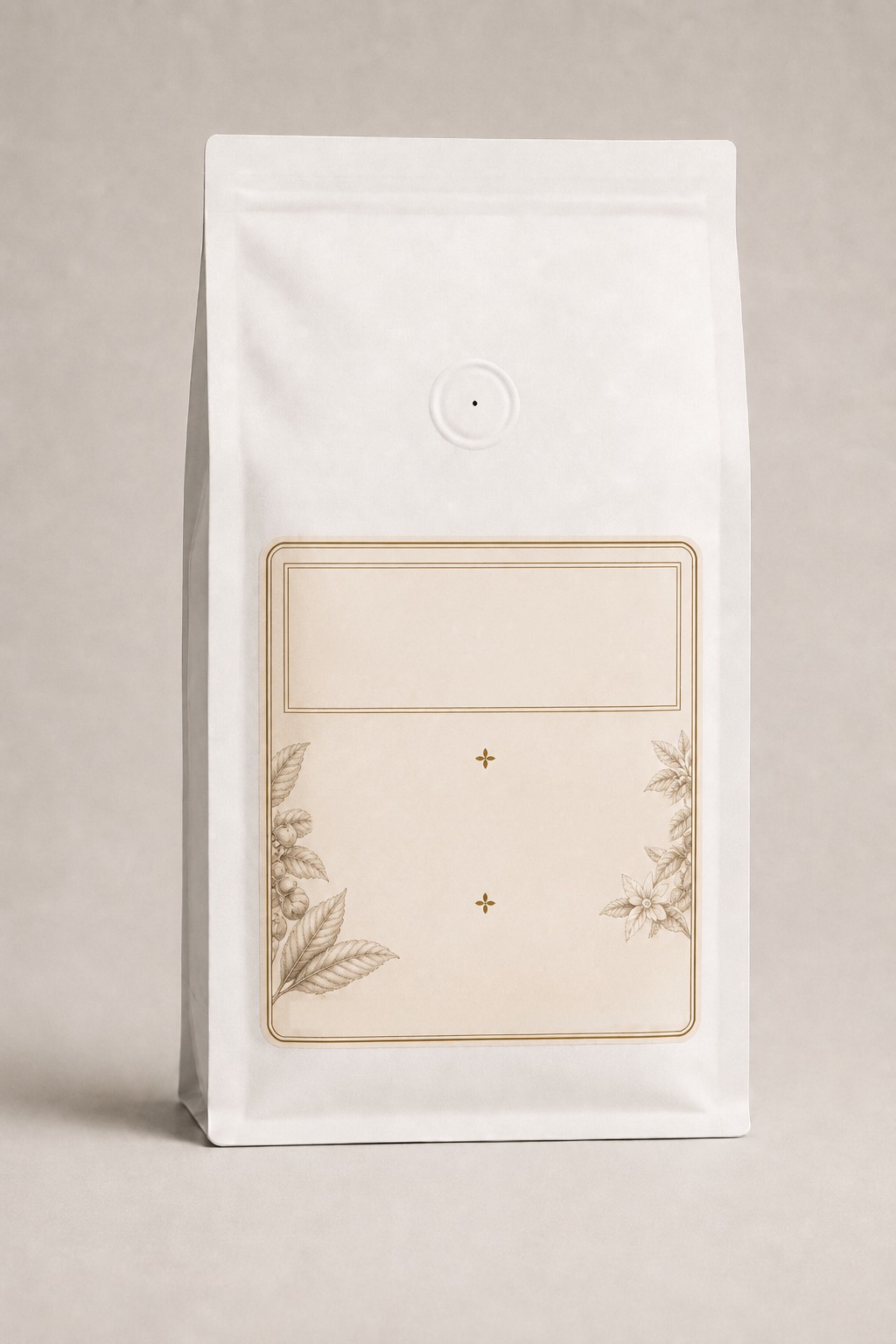 Embalagem Signa Coffee personalizada · pouch branco